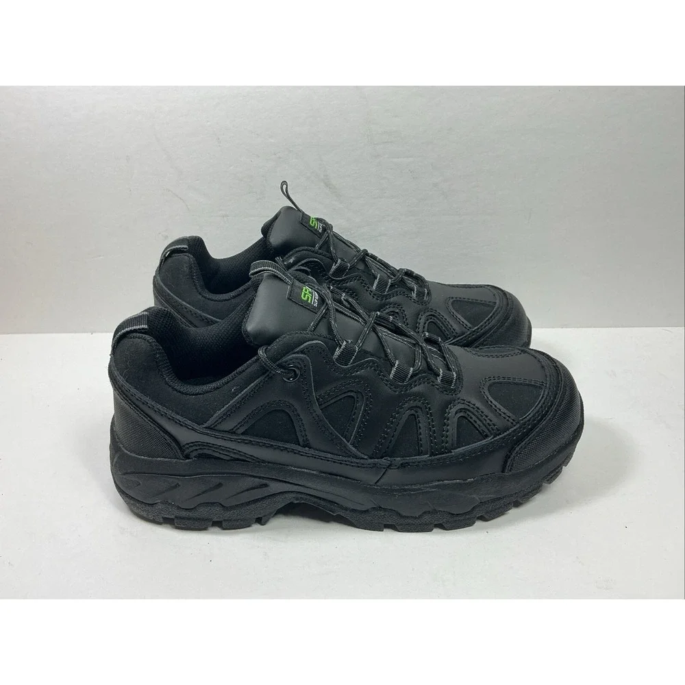 SR Max Work Shoes Mens Sz 9.5 EW Black Safety Toe Slip Resistant Sneakers New